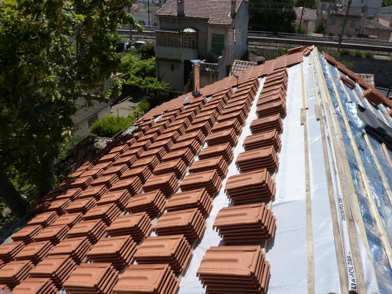 Remplacement d'une toiture à Marseille